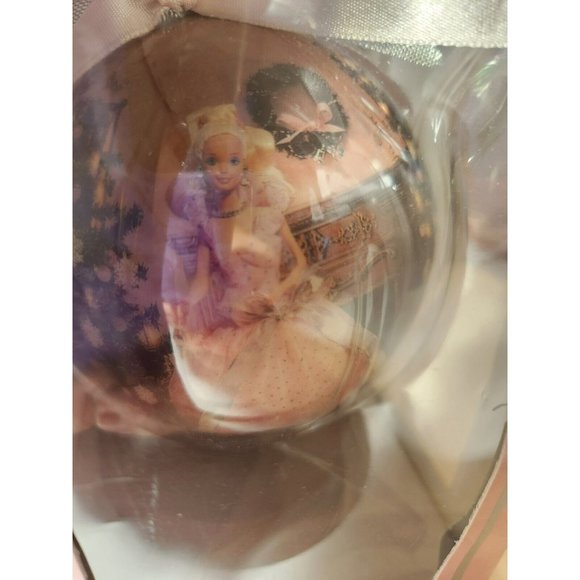 BARBIE Collectible 1997 Holiday Barbie 4" Decoupage Ornament w/wooden stand ~NIB - Picture 3 of 8